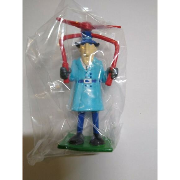 Inspector Gadget Whirlybird Toy Figure Cake Topper Plastic Flexible 1992 NOS - Picture 5 of 12